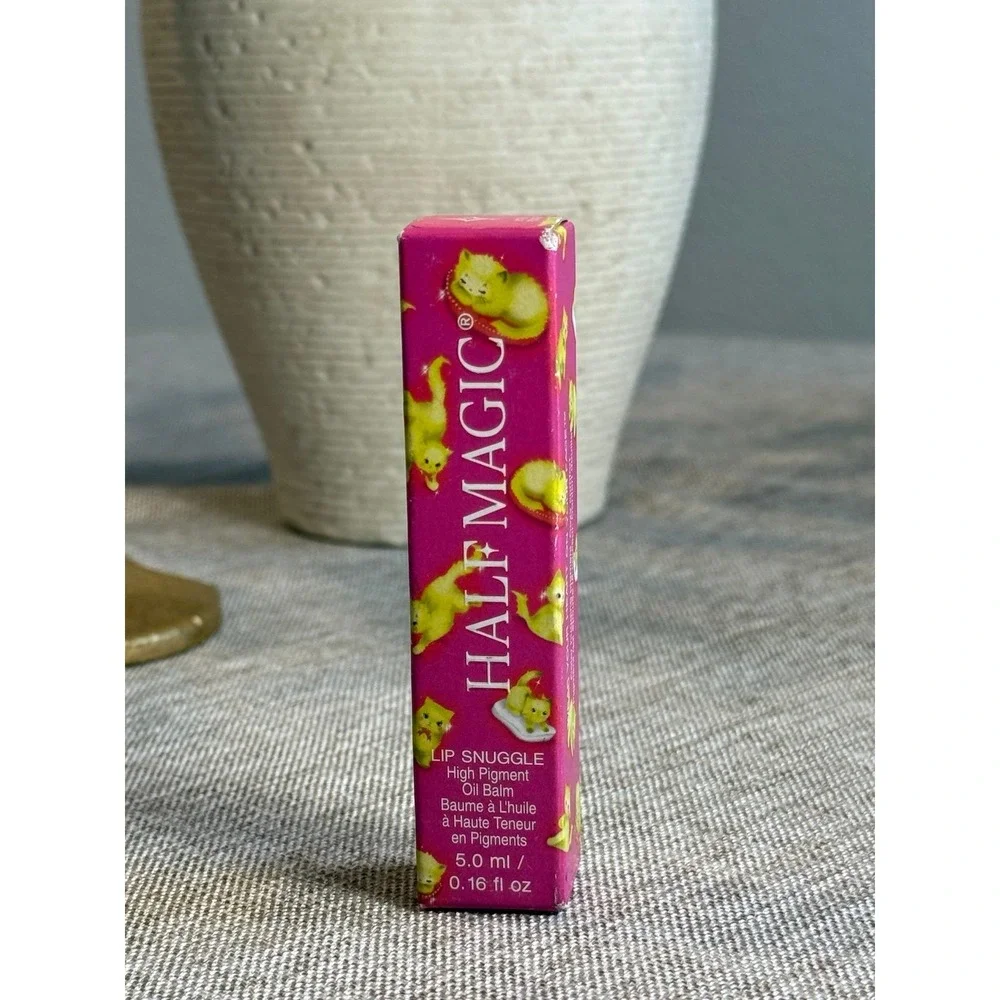 HALF MAGIC Lip Snuggle High Pigment Oil Balm Kitten Pounce New